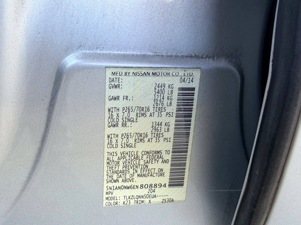 Used 2014 Nissan Xterra X AWD/4WD image 36