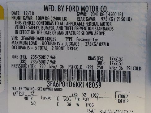 Used 2019 Ford Fusion SE FWD image 33