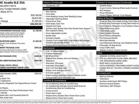 Used 2023 GMC Acadia SLE w/ Driver Convenience Package image 6