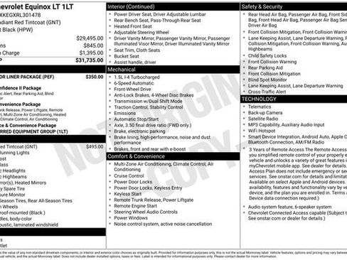 Used 2024 Chevrolet Equinox LT w/ LPO, Floor Liner Package FWD image 32