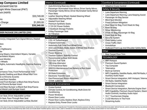 Used 2024 Jeep Compass Limited AWD/4WD image 2