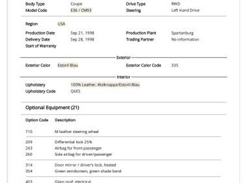Used 1999 BMW M Coupe RWD image 2