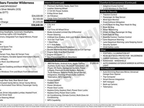 Used 2023 Subaru Forester Wilderness AWD/4WD image 35