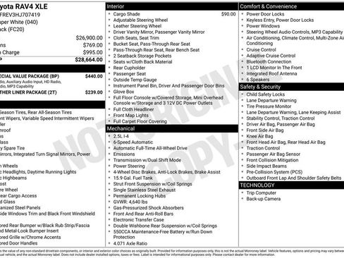 Used 2017 Toyota RAV4 XLE w/ Plus Special Value Package AWD/4WD image 13