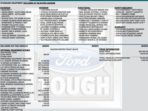Used 2022 Ford F250 Lariat w/ Lariat Ultimate Package image 2
