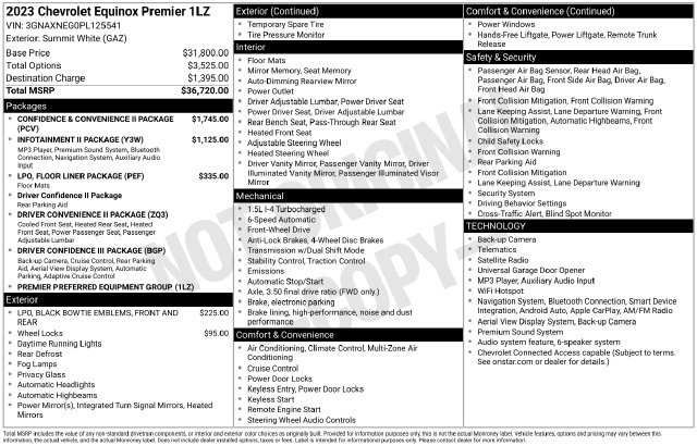 Certified 2023 Chevrolet Equinox Premier FWD image 40