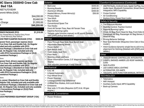 Used 2020 GMC Sierra 3500 4x4 Crew Cab w/ Convenience Package image 30