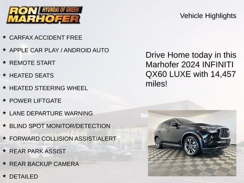 Used 2024 INFINITI QX60 Luxe AWD/4WD image 13