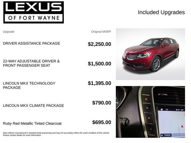 Used 2018 Lincoln MKX Reserve w/ Driver Assistance Package AWD/4WD image 4