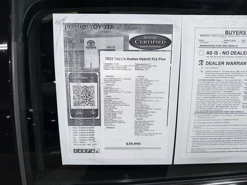 Certified 2019 Toyota Avalon XLE image 12