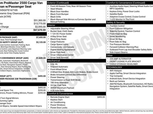 New 2026 RAM ProMaster 2500 w/ Crew Van Package image 3