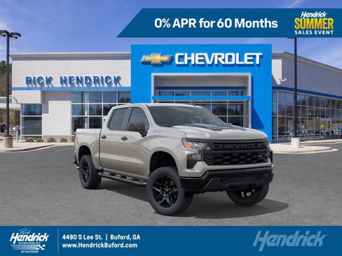 New 2026 Chevrolet Silverado 1500 Custom Trail Boss w/ Turbomax Blackout Package AWD/4WD image 1