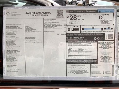 New 2025 Nissan Altima 2.5 SR image 14