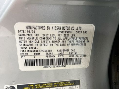 Used 2007 INFINITI M35 Sport w/ Technology Pkg image 28