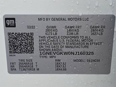 Certified 2022 Chevrolet Traverse LT image 35