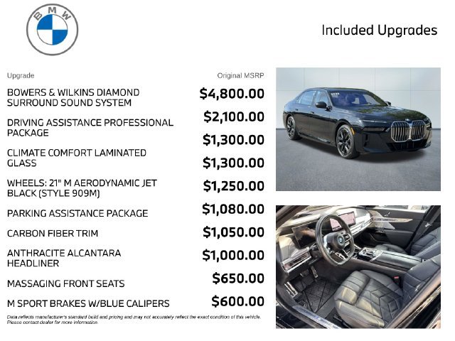 Certified 2023 BMW i7 xDrive60 AWD/4WD image 3
