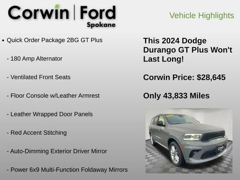 Used 2024 Dodge Durango GT image 6