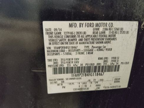 Used 2015 Ford Taurus Limited FWD image 33
