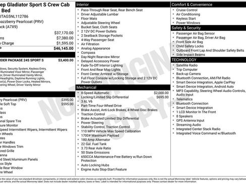 Used 2022 Jeep Gladiator Sport AWD/4WD image 25