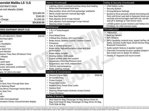 Used 2022 Chevrolet Malibu LS FWD image 2