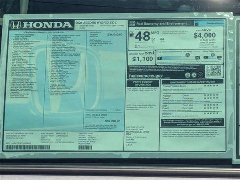 New 2025 Honda Accord EX-L image 18
