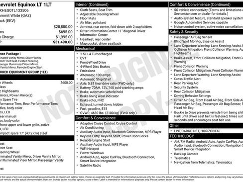 Used 2026 Chevrolet Equinox LT image 47