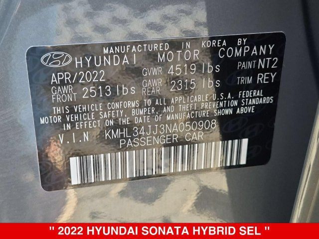 Used 2022 Hyundai Sonata SEL FWD image 39