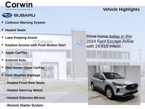 Used 2024 Ford Escape Active image 6