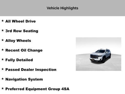 Used 2023 GMC Acadia SLT w/ Preferred Package AWD/4WD image 9
