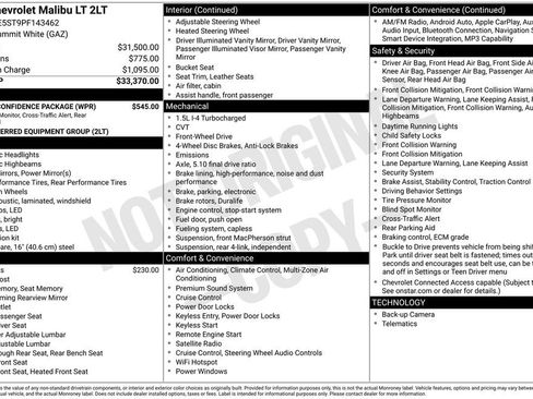 Used 2023 Chevrolet Malibu LT w/ Driver Confidence Package FWD image 35