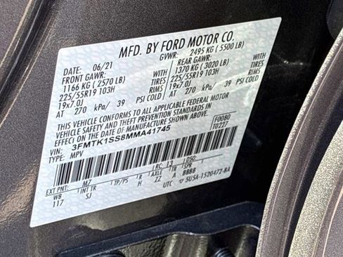 Certified 2021 Ford Mustang Mach-E Select w/ Comfort/Appearance Package image 21