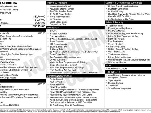 Used 2021 Kia Sedona EX FWD image 3