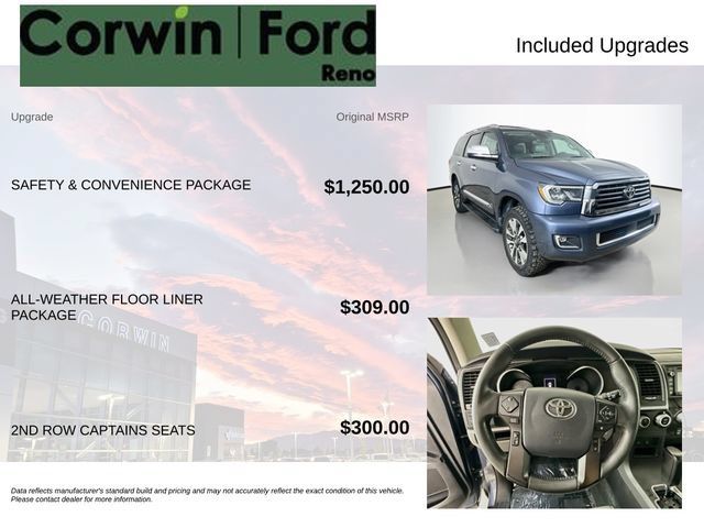 Used 2018 Toyota Sequoia Limited w/ Safety & Convenience Package AWD/4WD image 3