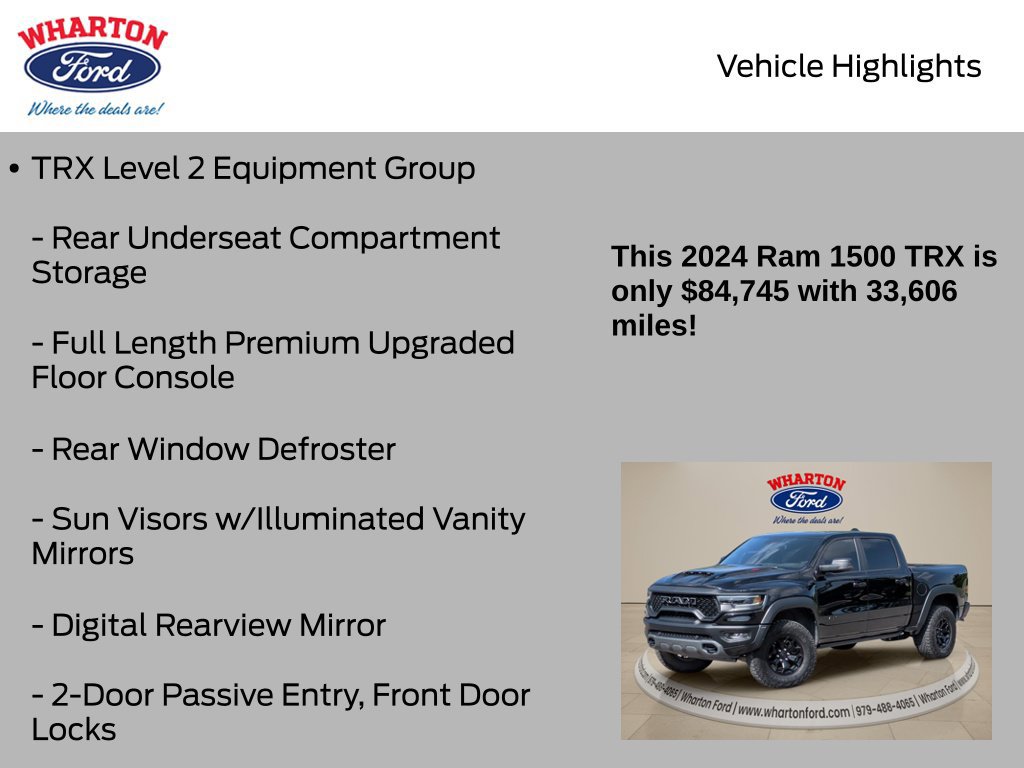 Used 2024 RAM 1500 TRX w/ TRX Level 2 Equipment Group AWD/4WD image 11