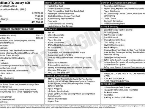 Used 2017 Cadillac XTS Luxury image 1