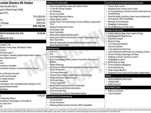 Used 2020 Hyundai Elantra SE w/ Convenience Package (C2) FWD image 34