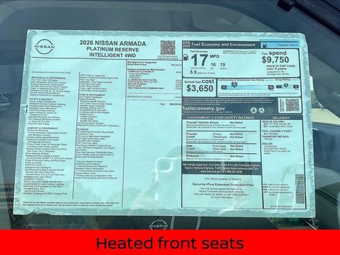 New 2026 Nissan Armada Platinum Reserve image 18