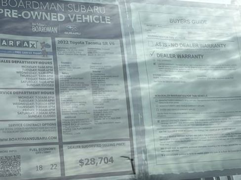 Used 2022 Toyota Tacoma SR AWD/4WD image 26