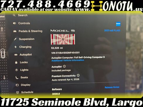 Used 2021 Tesla Model S Plaid image 2