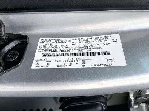 Certified 2019 Ford F150 Raptor w/ Equipment Group 802A Luxury AWD/4WD image 34
