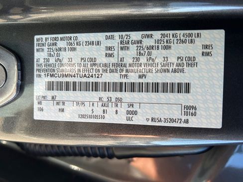New 2026 Ford Escape ST-Line w/ Tech Pack #1 AWD/4WD image 63