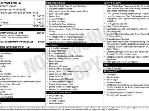 New 2026 Chevrolet Trax LS w/ LS Convenience Package FWD image 26