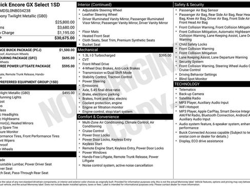 Used 2022 Buick Encore GX Select w/ Experience Buick Package FWD image 5