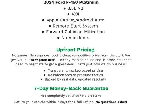 Used 2024 Ford F150 Platinum AWD/4WD image 2
