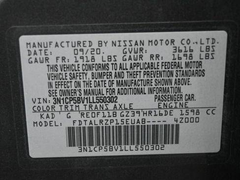 Used 2020 Nissan Kicks S FWD image 7