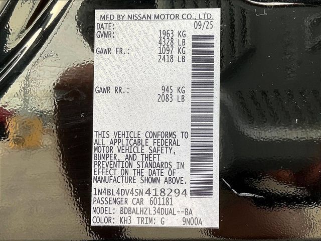 Certified 2025 Nissan Altima 2.5 SV w/ SV Special Edition Package FWD image 20