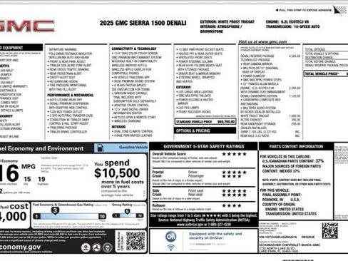 Used 2025 GMC Sierra 1500 Denali w/ Denali Reserve Package AWD/4WD image 19