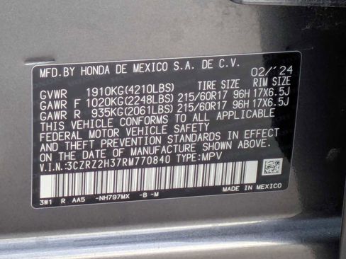 Certified 2024 Honda HR-V LX image 32