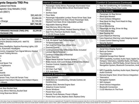 Used 2026 Toyota Sequoia TRD Pro w/ TRD Performance Package (TMS) AWD/4WD image 52