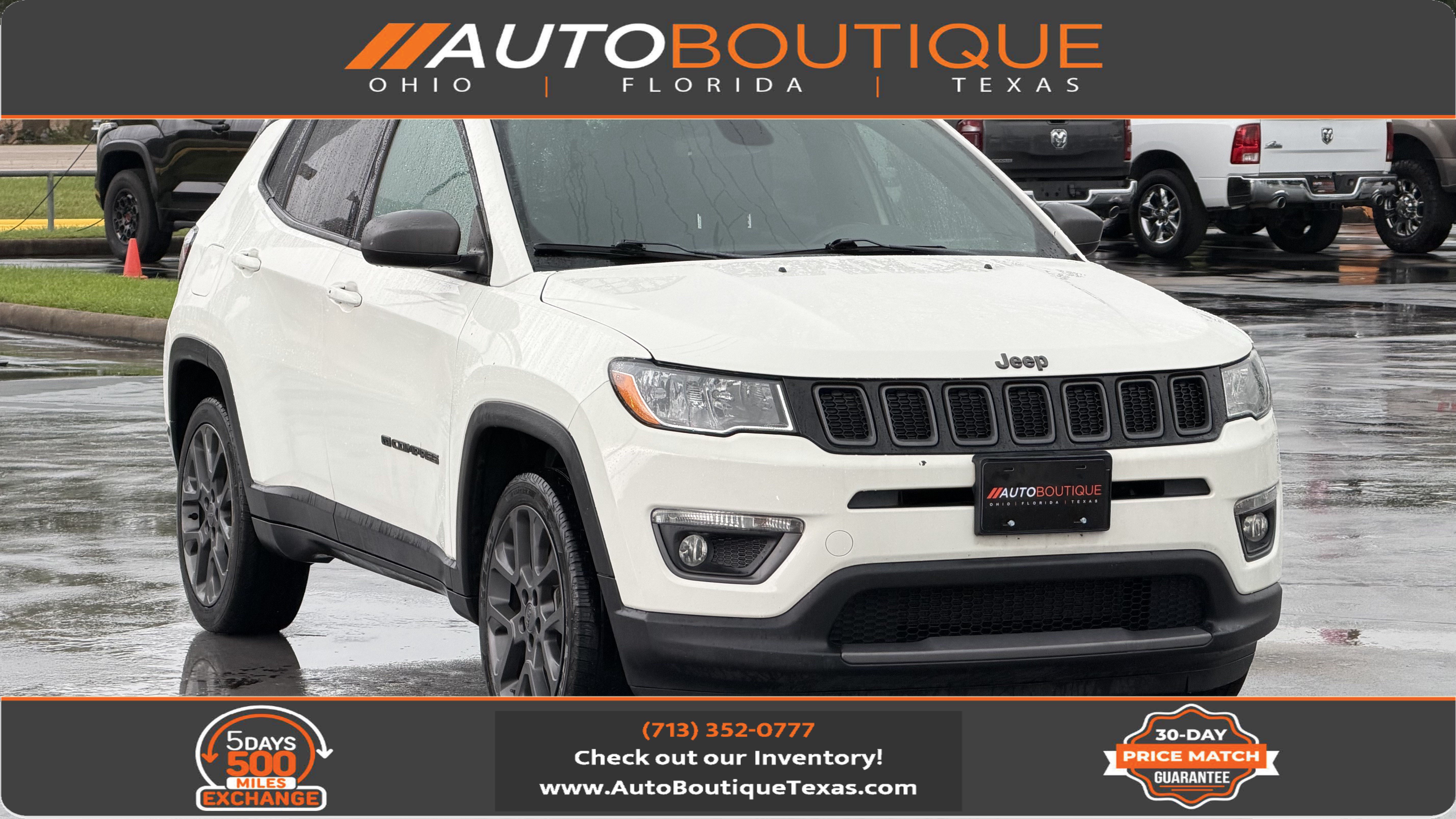 Used 2021 Jeep Compass Latitude w/ Sun and Sound Group AWD/4WD image 1